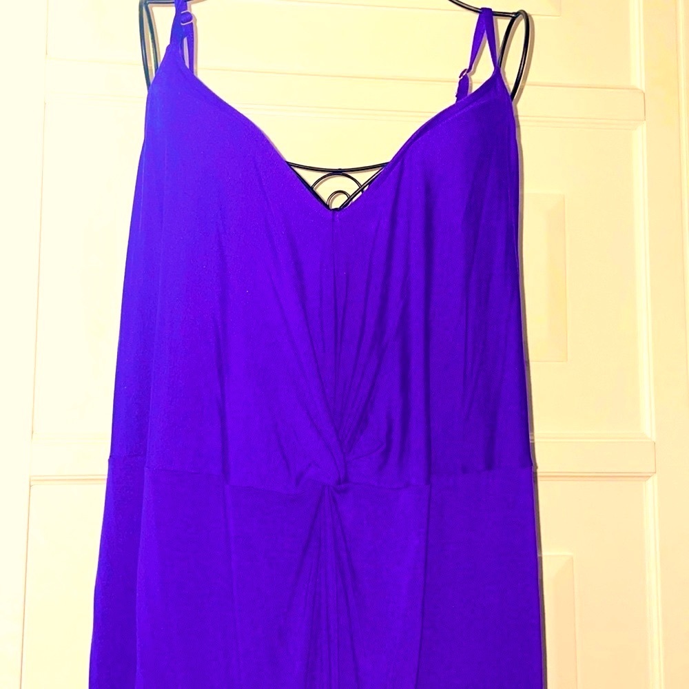 Ava & Viv Women’s Purple Midi summer Dress ~2X